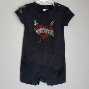 Baby Gap romper heart mom tattoo